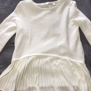 White Ruffled Long Sleeve